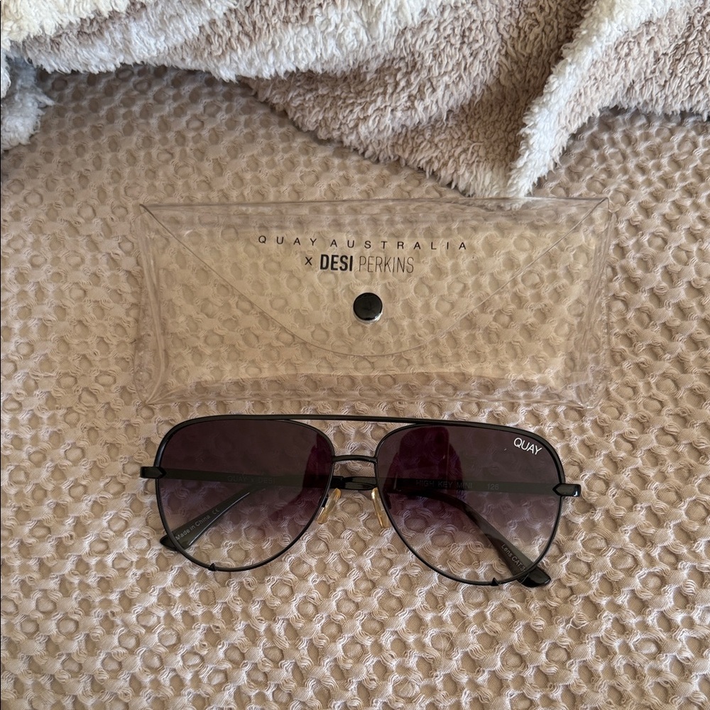 Quay Australia x Desi Perkins Purple Sunglasses